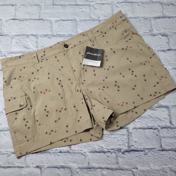 NWT Eddie Bauer WR Horizon 1 Pocket Cargo Performance Shorts size 18 - Picture 1 of 16